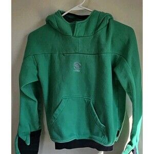 Loki Gear Hoodie Boys M Green All In One Tech Built-in Mittens Face Mask